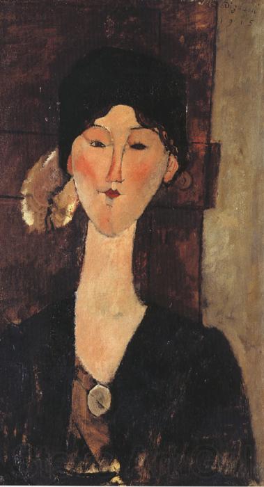 Amedeo Modigliani Beatrice Hasting in Front of a Door (mk39) Norge oil painting art
